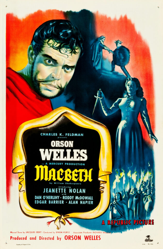 Macbeth di Orson Welles è al Cinema La Compagnia lunedì 20 ottobre